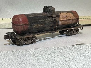 Detailed Weathered N Scale Owenwood Tank Car. Custom Work Graffiti Bachmann - Picture 1 of 14