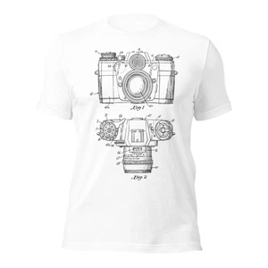  Retro Film Kamera Diagramm Shirt | Unisex Licht Farbe Fotografie T-Shirt - Bild 1 von 4