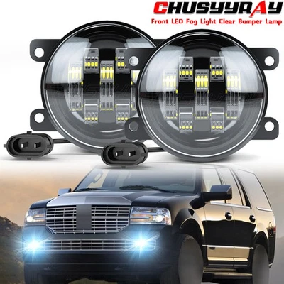 Luces antiniebla delanteras LED parachoques luces de conducción derecha + izquierda para Lincoln Navigator 07-14 Foto 1 de 4