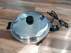 Saladmaster 7817 Acero Inoxidable 11" Sartén Eléctrica Vapo Tapa Cable de Alimentación - Imagen 1 de 9