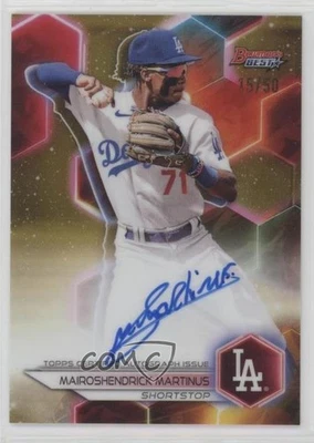 2023 Bowman's Best of Gold Refractor /50 Mairoshendrick Martinus #B23-MM Auto - Image 1 of 2