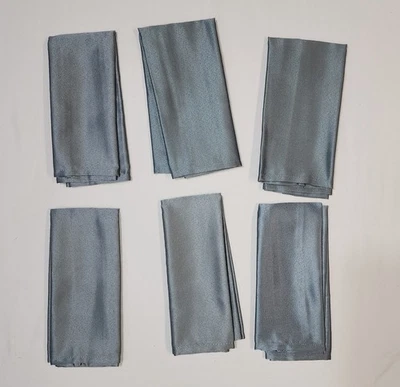 Bed Bath & Beyond Set of 6 Jubilee Napkins Gray Slate 17"x17" Home Decor Dinner - Image 1 of 4