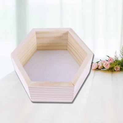  Unique Shelves Hanging Storage Hexagon Wall Display Hexagonal for - Image 1 of 4