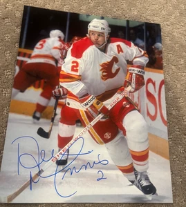 Al MacInnis handsigniertes signed 8x10 Foto - NHL Calgary Flames Hall Of Famer - Bild 1 von 1