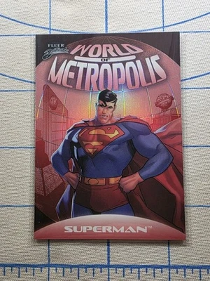 Fleer Brilliants - Superman WM-1 Kryptonian Red Parallel - World Of Metropolis - Image 1 of 4