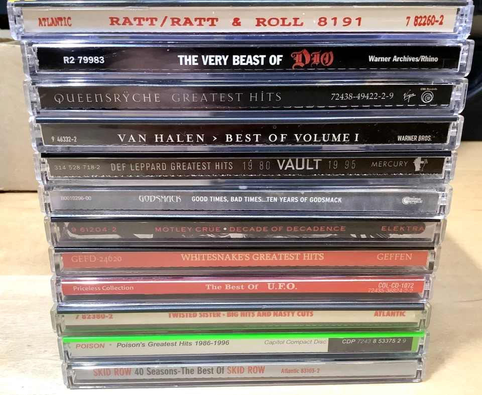 Hard Rock & Glam/Hair Metal 12 CD Lot - Greatest Hits Collections — 第 1/4 张图片