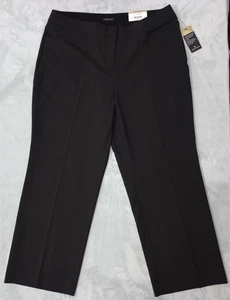 Pantalones Worthington para mujer talla 16WS negros sin arrugas resistentes a las manchas nuevos con etiquetas - Imagen 1 de 8