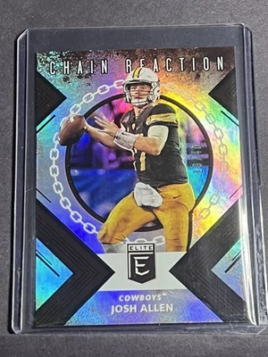 Elite Draft Picks Josh Allen RC Rookie Chain Reaction Holo 2018/40 NFL Bills  Foto 1 de 2