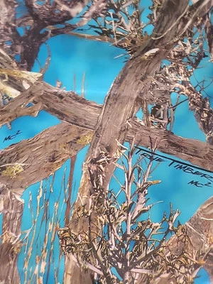 7 yardas azul cobalto True Timber Mc2 poliéster pesado satinado 58 pulgadas de ancho Foto 1 de 4