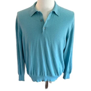 Polo Ralph Lauren Etiqueta Púrpura Manga Larga 100% Cachemira Italia Talla L - Imagen 1 de 6