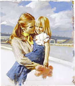 Len Thurston "Return Load" original gouache illustration smile fashion design - Picture 1 of 3