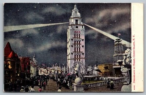 Postcard Dreamland By Night 1904 Loefler Coney Island Amusement Park Brooklyn NY - Picture 1 of 2