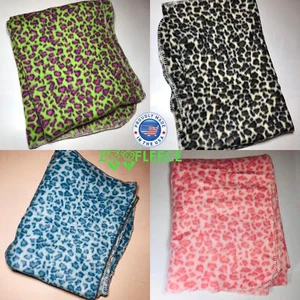 ZooFleece Leopardo Rey Tigre Estampado Animal Exótico 42X60" Manta Lanzar Navidad - Imagen 1 de 17