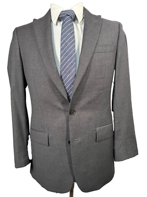 MICHAEL KORS мужской серый шерсти SPORTSIC FIT пик лацкан Sport пальто Blazer куртка 36с - Изображение 1 из 4