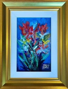 PRO HART ORIGINAL PAINTING "GLORIOUS SPRING" 31 x 20 CM - Picture 1 of 4