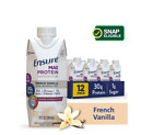 Ensure Max Protein Nutrition Shake, French Vanilla, 11 fl oz, 12 Count , free US