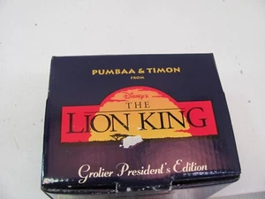 Disney Pumbaa & Timon Grolier President's Edition Christmas Ornament Lion King - Picture 1 of 4