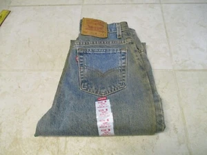 Women's Levis 512 Slim Fit Jeans SZ 6 Short Regular Vintage NOS 90s Blue Denim - Picture 1 of 6