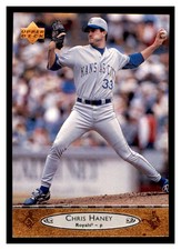 1996 Upper Deck #349 CHRIS HANEY Kansas City Royals ~G3Q