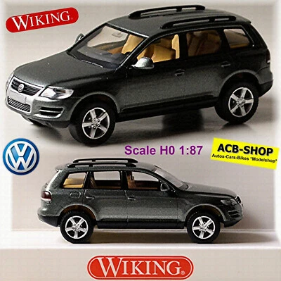 VW Volkswagen Touareg Tipo 7L SUV 2002-06 Granitegreen Verde Metallico 1:87 - Immagine 1 di 4