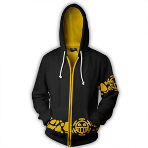Men Women Anime e Trafalgar Hoodie Hooded Sweatshirt Jacket Coat New - Picture 1 of 7