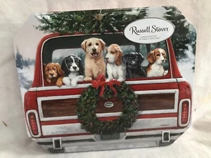 2019 Russell Stover Weihnachten Blech Labor Hund SUV Beagle Welpen James Killen Keks - Bild 1 von 4