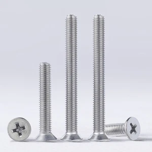 M5 Pozi Countersunk Bolts Phllips Flat Head Machine Screws A4 Stainless Steel - Picture 1 of 5
