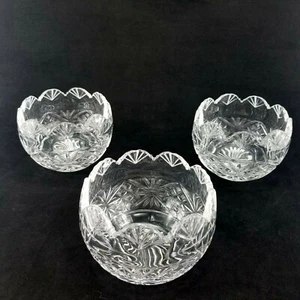 Klar Pressglas Starburst Schmuck Schalen 3er Set - Bild 1 von 7