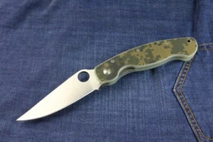 New G10 Handle D2 Stone Wash Blade Line Lock Folding Pocket Knife EDC C82G - Bild 1 von 7