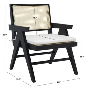 Safavieh COLETTE RATTAN ACCENT CHAIR, Reduced Price 2172751124 SFV4135A - Picture 1 of 5