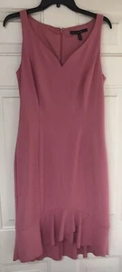 $165 NWT White House Black Market Sleeveless Sheath Women's Size 8 V-Neck Dress - Picture 1 of 10