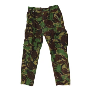 Vintage Mens Green Camo Army Cargo Pants | Combat Military Trousers VTG - Picture 1 of 3