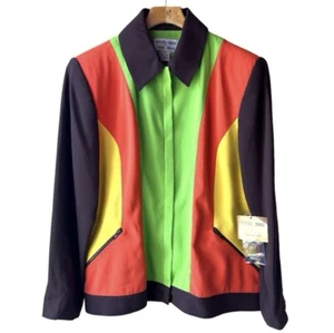 NWT Vintage Colorful Focus 2000 by Charles Glueck Sz 14 - Picture 1 of 10