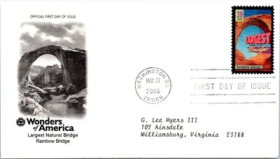 FDC 2006 SC #4072a Rainbow Bridge - Washington DC - Single - J964 - Image 1 of 2