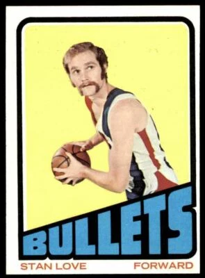 1972-73 Topps Nm-Super Nice Stan Love-Make Offer 20 Baltimore Bullets #2 - Image 1 of 2