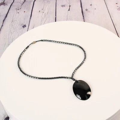 Pendant Womens Black Onyx Glass and Stone  - Image 1 of 3
