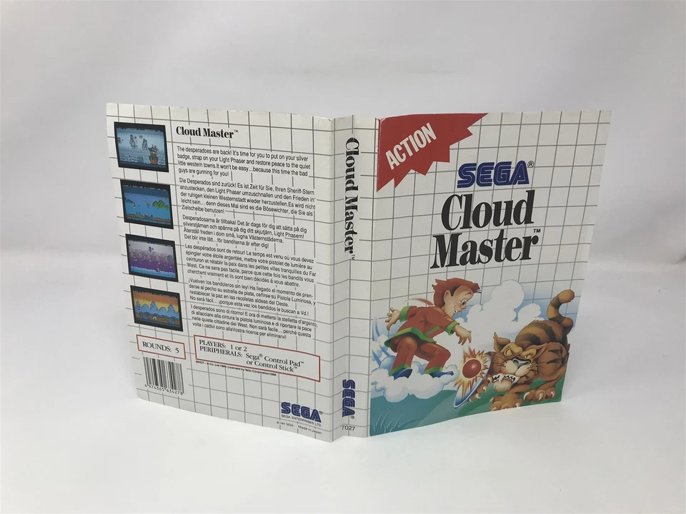 Cloud Master - Sega Master System - Original Sleeve Artwork ONLY - NO GAME - Image 1 of 1