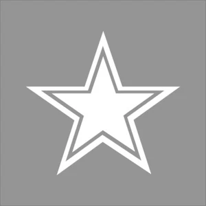 Dallas Cowboys NFL Team Logo 1 Color Vinyl Decal Sticker Window Car Wall - Picture 1 of 7