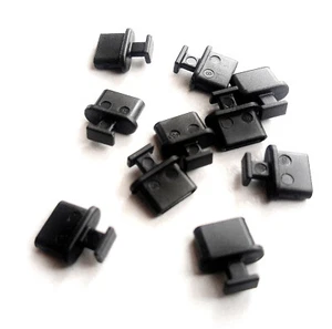 10x Osłona przeciwpyłowa Gniazdo USB C Czarna Cover Osłona ochronna Zatyczka - Zdjęcie 1 z 2