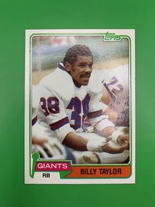 1981 Topps Billy Taylor New York Giants #34 - Picture 1 of 2