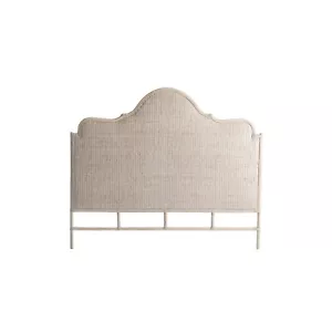 Amara Scalloped Bedhead - King Antique White Finish - Picture 1 of 1