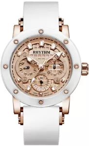 Rhythm Super Model 204R Rose Gold & White Fashion Watch - I1204R06 - Picture 1 of 2