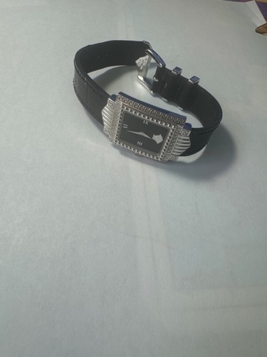 Orologio donna GIANNI VERSACE SIGNATURE placcato oro G20 del 1997 nero e argento