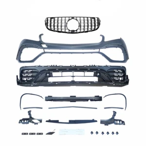 Kit de carrocería de cubierta de parachoques delantero imprimado para 16-19 Benz GLC X253 SUV Mod GLC63 AMG - Imagen 1 de 2