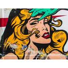 Graffiti Blonde Woman Wall Art Print