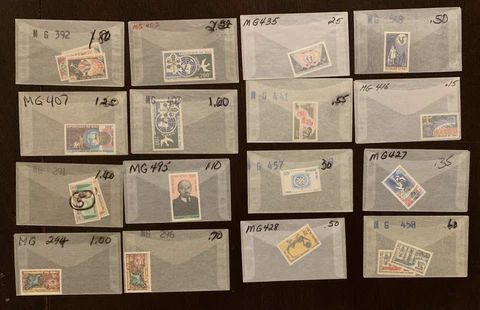 NICE COLLECTION OF MALI MNH MH STAMPS IN GLASSINES LOT Cover