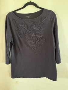 Coldwater Creek Damen 10 T-Shirts bestickt Blumen klassisch bequem Strand - Bild 1 von 14