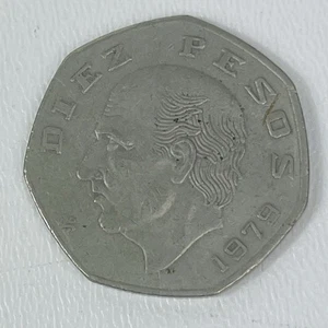 1979 Mexiko Diez 10 Pesos Miguel Hildalgo National Emblem - Bild 1 von 6