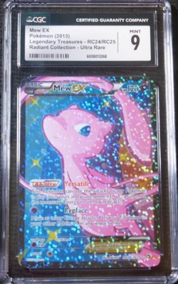 2013 POKEMON MEW EX LEGENDARY TREASURES RC24/RC25 RADIANT COLLECTION CGC 9 (PSA) - Image 1 of 2