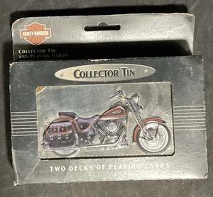 Carte da gioco HARLEY DAVIDSON 1998 latta e 2 mazzi da collezione Stk#2@209 - Foto 1 di 7